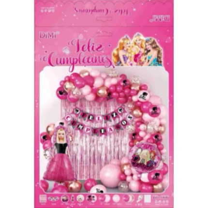 combo grande de globos de barbie