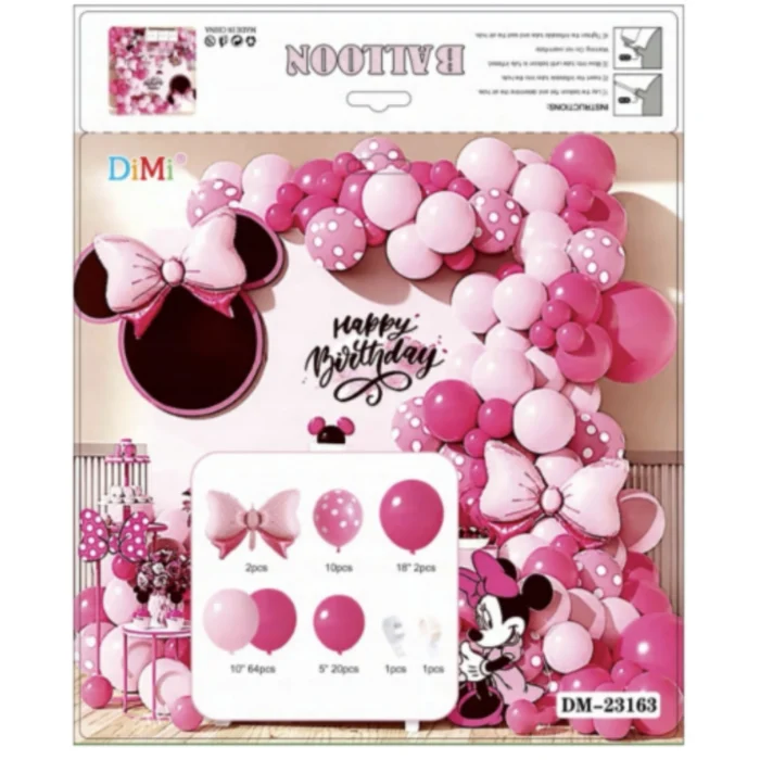 combo grande de guirnalda de globos de minnie