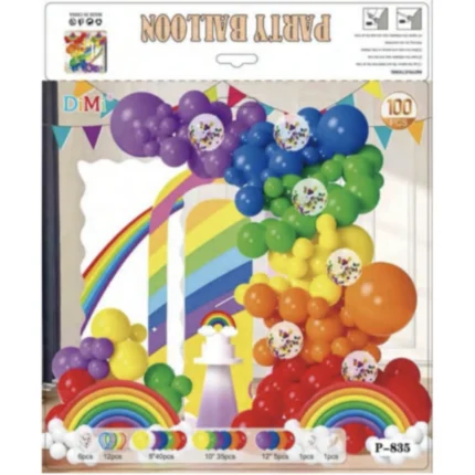 combo grande de globos multicolor