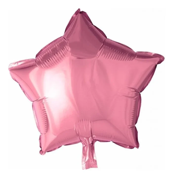 Set De 5 Globos De Stitch Rosa Metalizado - Imagen 4