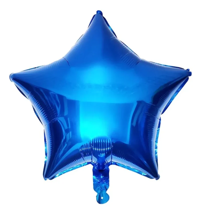 Set 5 Globos Stitch 50cm 3d + 4 Globos Metalizados De Color Azul - Imagen 4