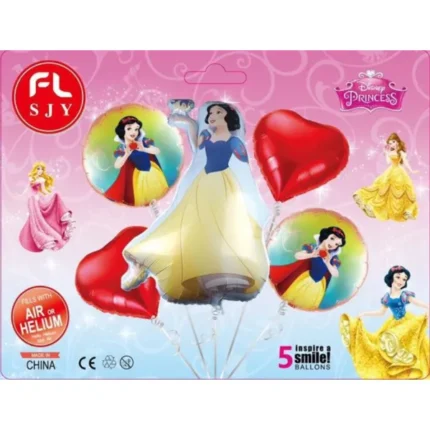 set globos de blancanieves