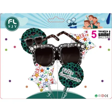 set globos de lentes para fiestas