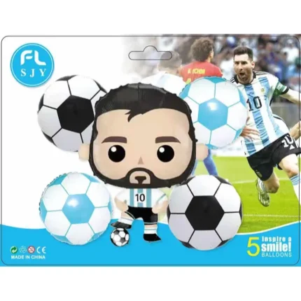 set globos de messi mini
