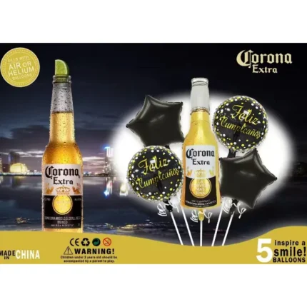 set globos de cerveza corona