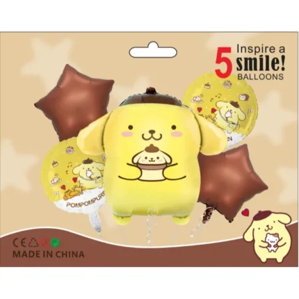 set globos de pompompurin sanrio