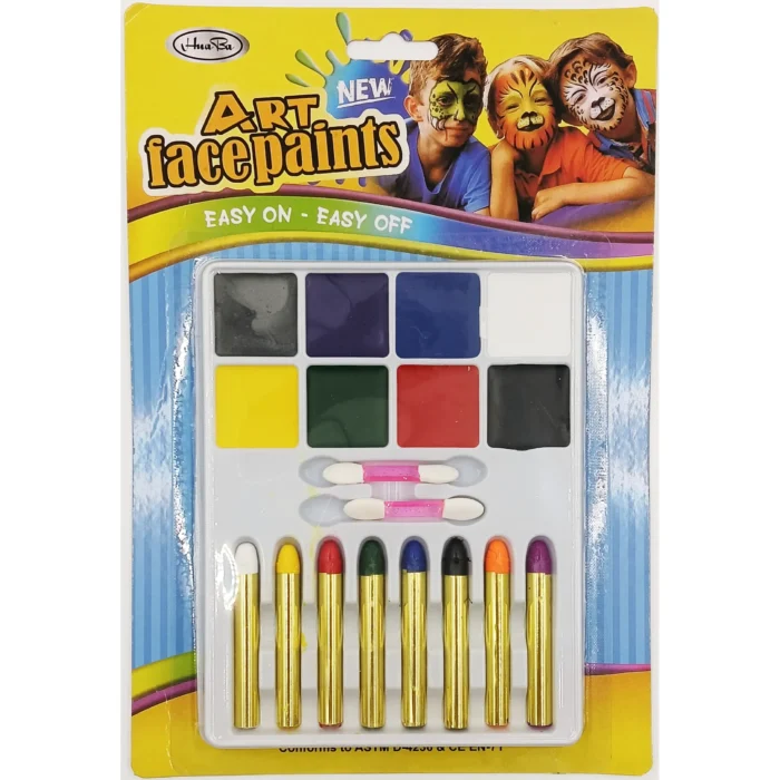 set de pintura facial art face paints