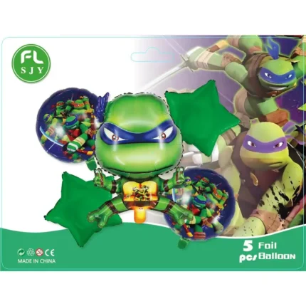 set globos de las tortugas ninja