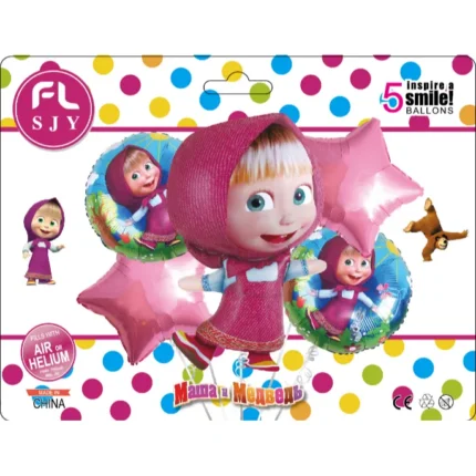 set globos de masha