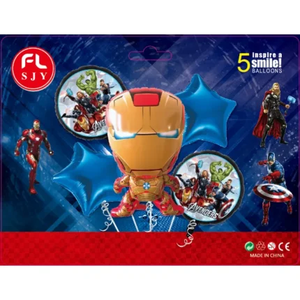 Set 5 Globos de Iron Man