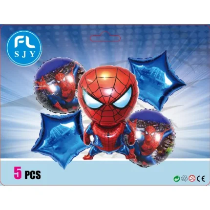 set globos de spiderman