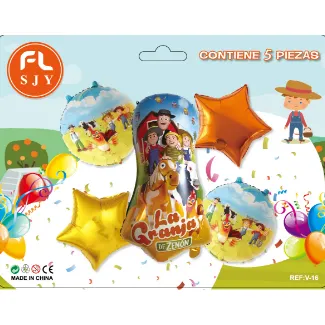 set globos de la granja de zenon