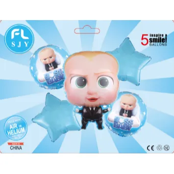 set globos de un jefe en pañales
