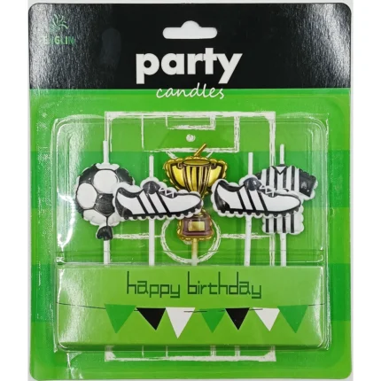 Set de velas de fiesta de fútbol