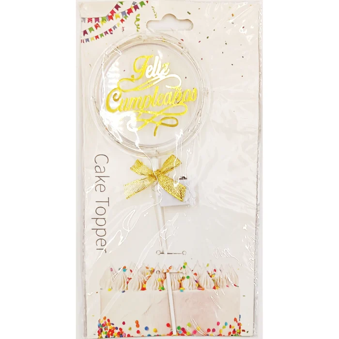 Topper LED para Torta de "Feliz Cumpleaños" - Imagen 2