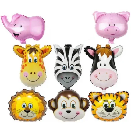 Pack de 50 Globos de Animales Variados Mini Forma