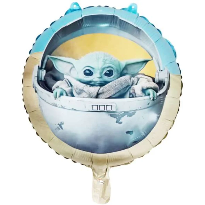 Pack de 50 de Globos de Baby Yoda 18" - Imagen 1