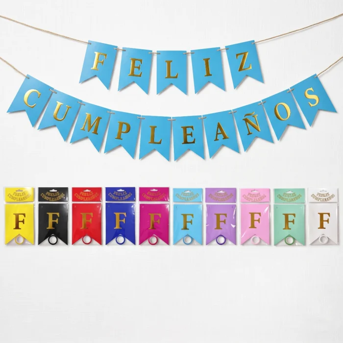 Banderín de Letras "Feliz Cumpleaños" - Imagen 1