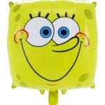 Pack de 50 Globos de Bob Esponja Forma Cuadrada 18" - Imagen 3