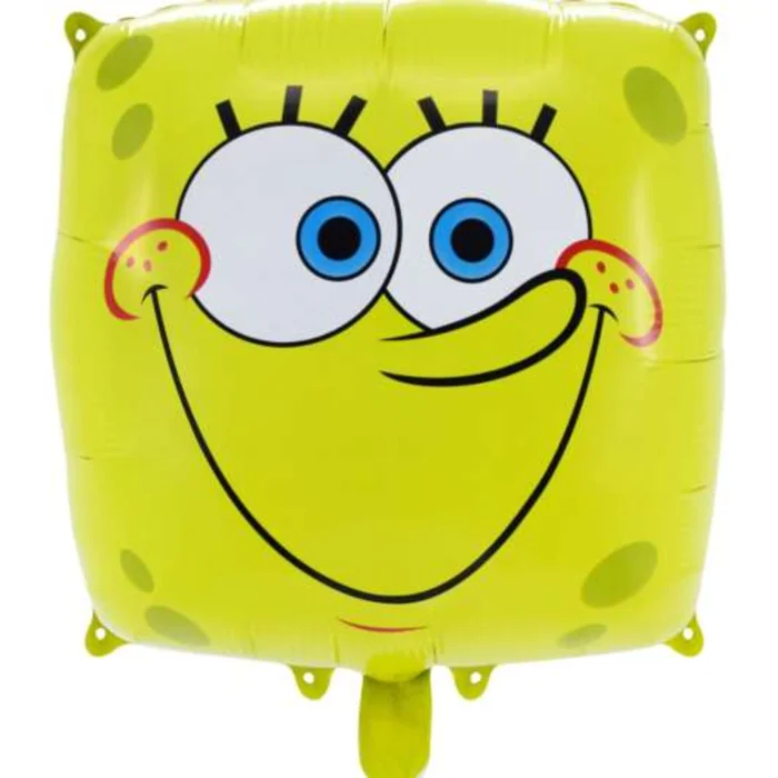 Pack de 50 Globos de Bob Esponja Forma Cuadrada 18" - Imagen 3