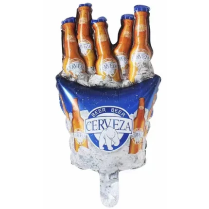 Pack de 50 Globos de Botellas de Cervezas Mini Forma