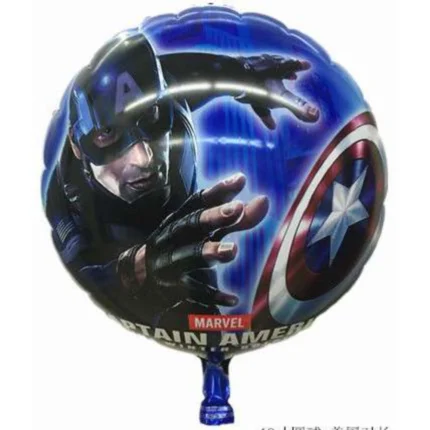 Pack de 50 Globos del Capitán América Forma Redonda 18"