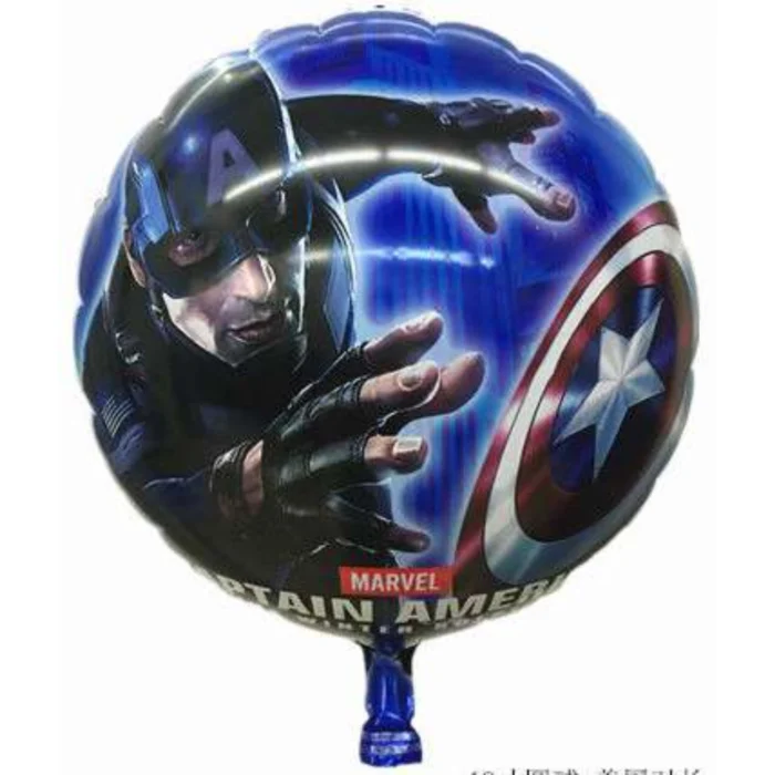 Pack de 50 Globos del Capitán América Forma Redonda 18" - Imagen 1