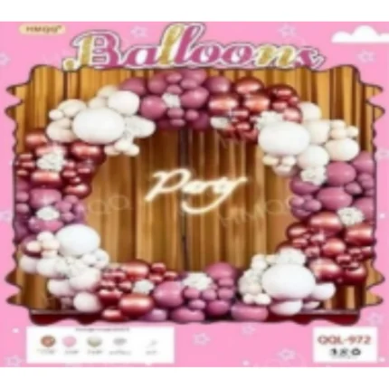Combo grande de Arco de Globos en Tonos Vino, Rosa y Blanco, con Kit de Decoración de 180 Piezas para Cumpleaños, Bodas y Fiestas.