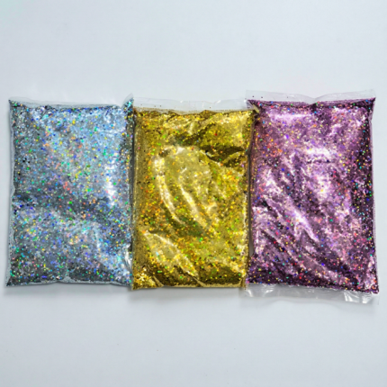 Confeti con Forma de Hexágono con Brillo 1 Kilo