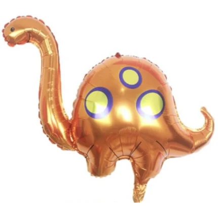 Pack de 50 Globos de Brontosaurio Dinosaurio Naranja