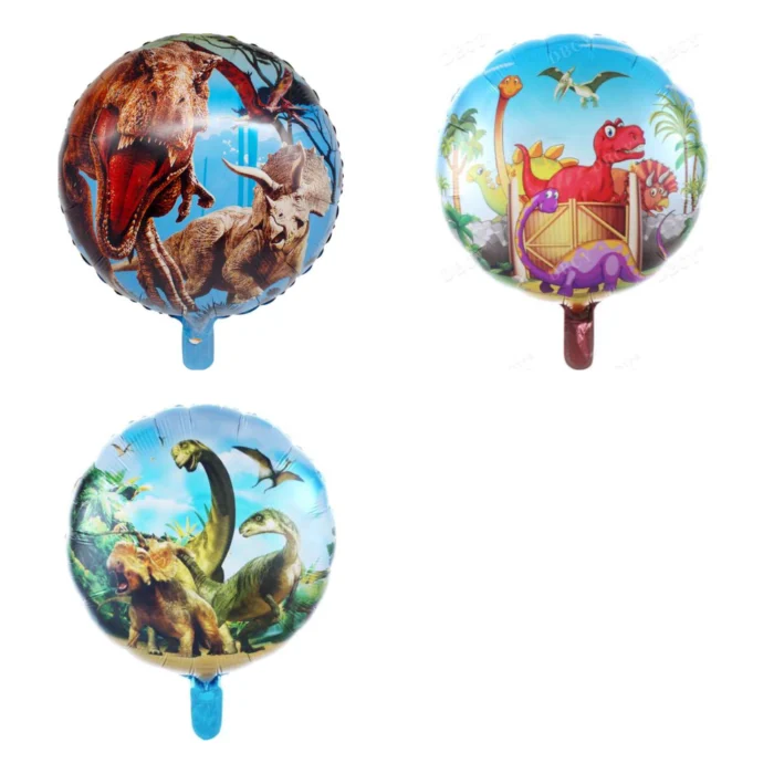 Pack de 50 Globos de Dinosaurios 18" - Imagen 1