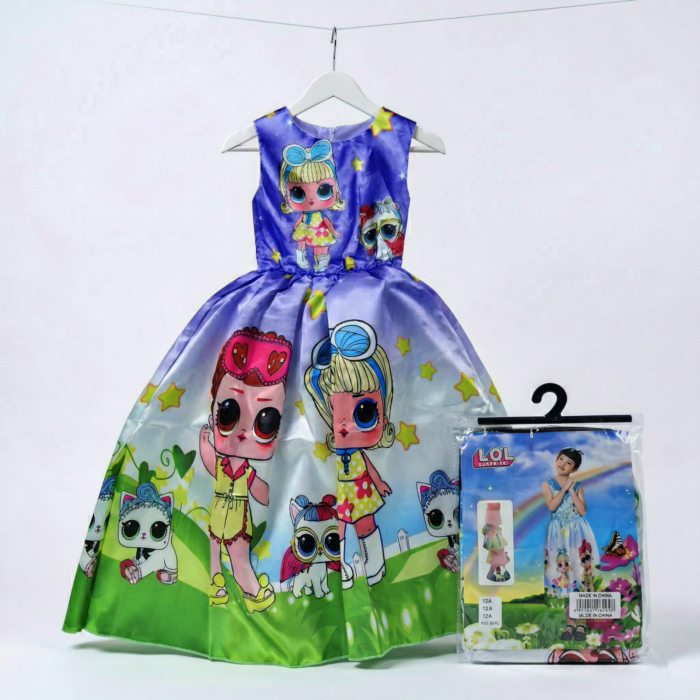Vestido Infantil L.O.L. Surprise! Estampado Muñecas Sin Mangas - Imagen 1
