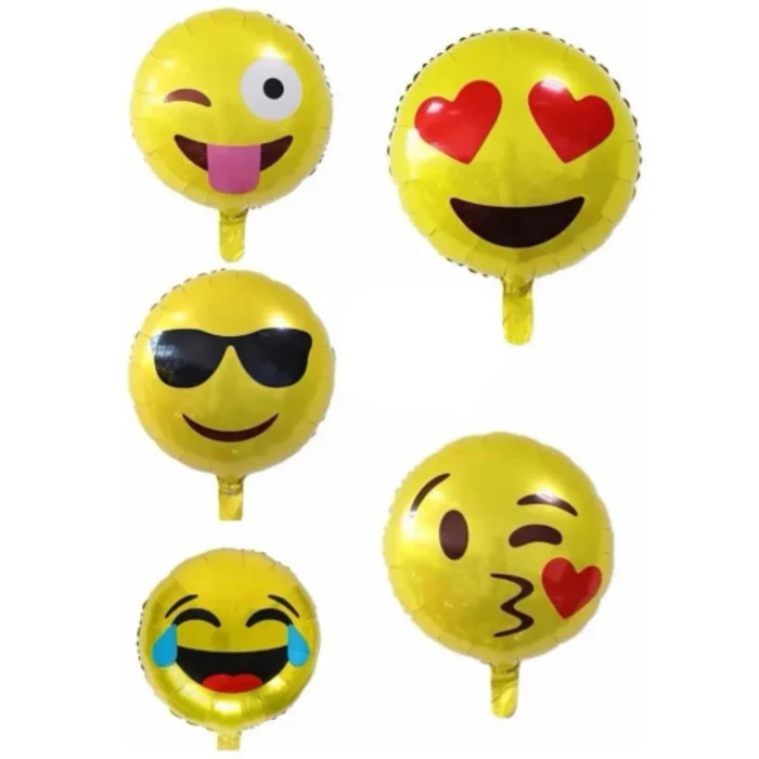 Pack de 50 Globos de Emojis 18" - Imagen 1