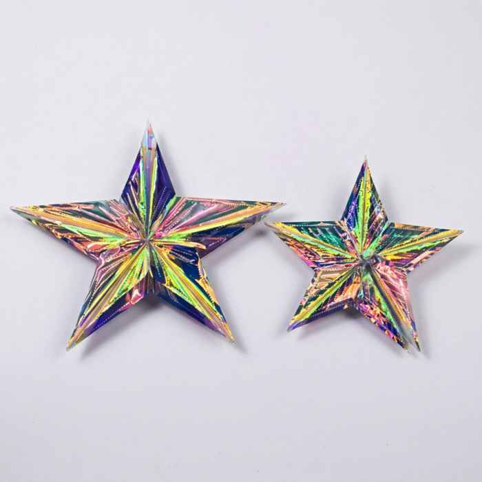 Estrella de Decoración Iridiscente para Fiestas - Imagen 1
