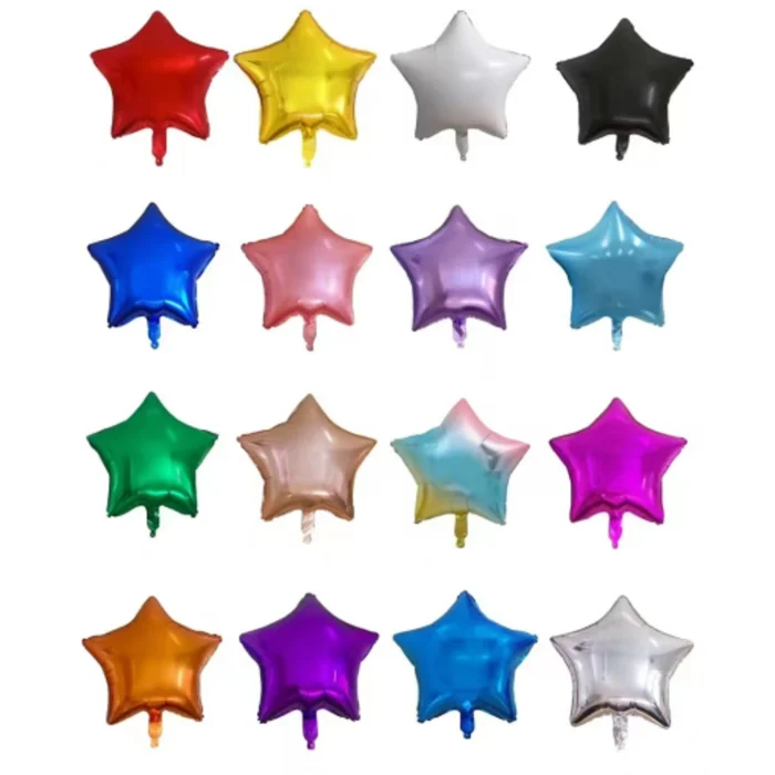 Pack de 50 Globos En Forma de Estrella Varios Colores 18" - Imagen 1