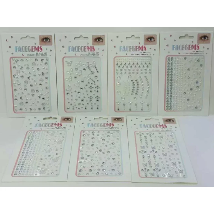 Stickers Strass Para Maquillaje Fiestas Y Uñas - Imagen 1
