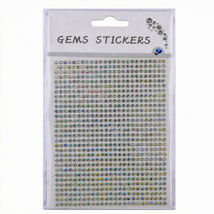 Stickers Gemas Adhesivas Strass Autoadhesivo 3 y 4 mm - Imagen 1