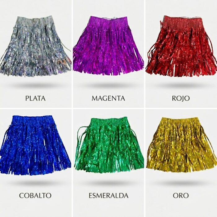 Polleras de Cotillón con Brillo - Imagen 1