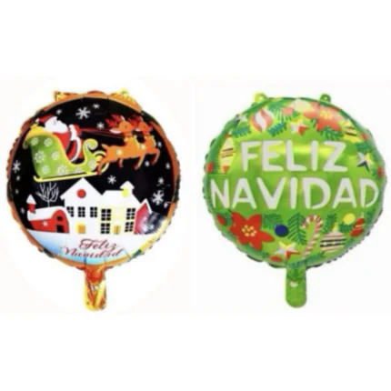 globos de feliz navidad