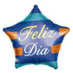 Pack de 50 Globos En Forma de Estrella Frase "Feliz Día" 10" - Imagen 3