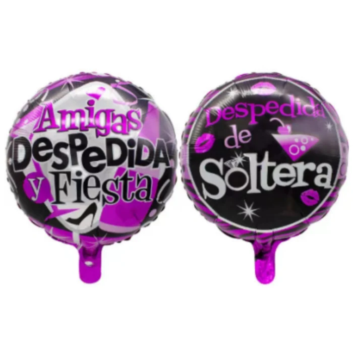 Globos Metalizados Forma Redonda Despedida de Soltera