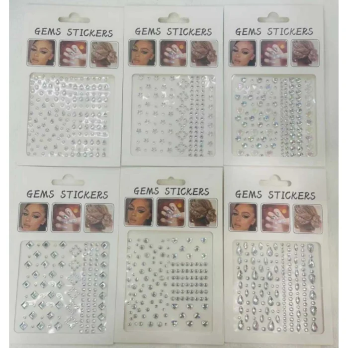 Planchas Strass Autoadhesivo Para Maquillaje - Imagen 1