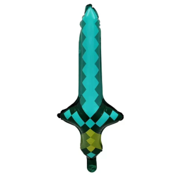 Pack de 50 unidades de Globos de Espada de Diamante de Minecraft - Imagen 1