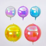 Pack de 20 Globos de Esfera 4D Iridiscente 22"