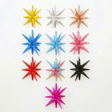 Pack de 20 Globos de Estrellas 4D Mylar 22"