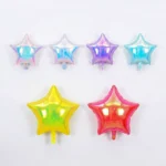 Pack de 25 Globos Forma de Estrella Iridiscente 18"