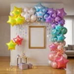 Pack de 25 Globos Forma de Estrella Iridiscente 18" - Imagen 2