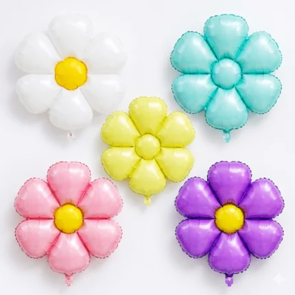 Pack de 50 Globos de Flores Colores Tamaño Grande