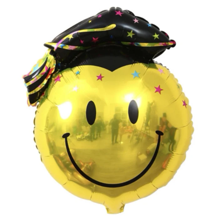 Pack de 50 Globos de Emoji Graduado Carita Feliz - Imagen 1