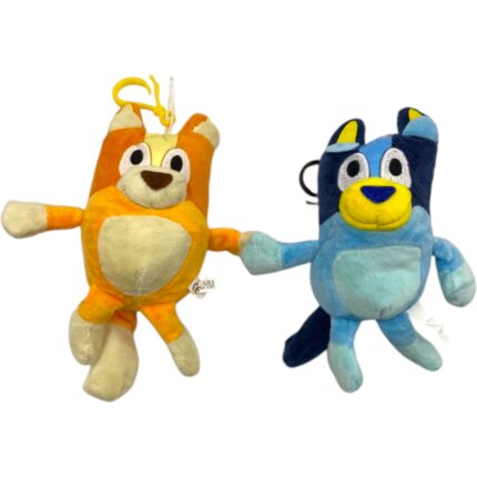 Llaveros de Bluey y Bingo Peluche